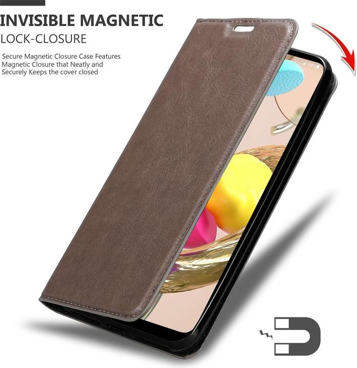 Productafbeelding Cadorabo Boek Onzichtbare Magneethoes (LG K42)