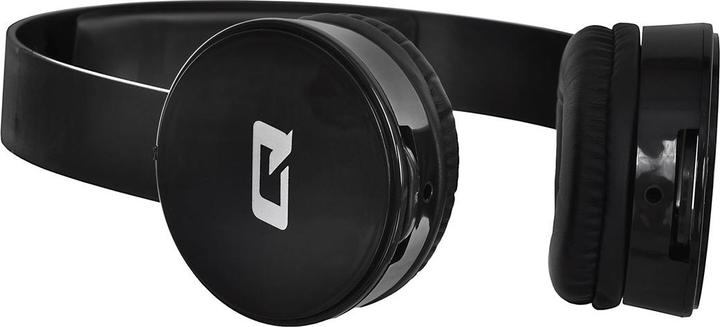 Actual product image Qoltec 50817 headphones/headset Wired Head-band Calls/Music Black (ANC, Cable)
