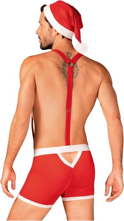 Produktbild Obsessive Mister Claus Boxershorts mit Hosenträger und Mütze (S/M)