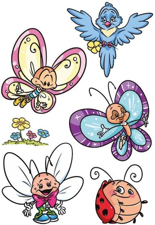 Actual product image Magni Classic Tattoo Colour Butterfly and Friends