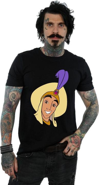 Actual product image Disney Mens Aladdin Prince Ali Face T-Shirt (3XL)