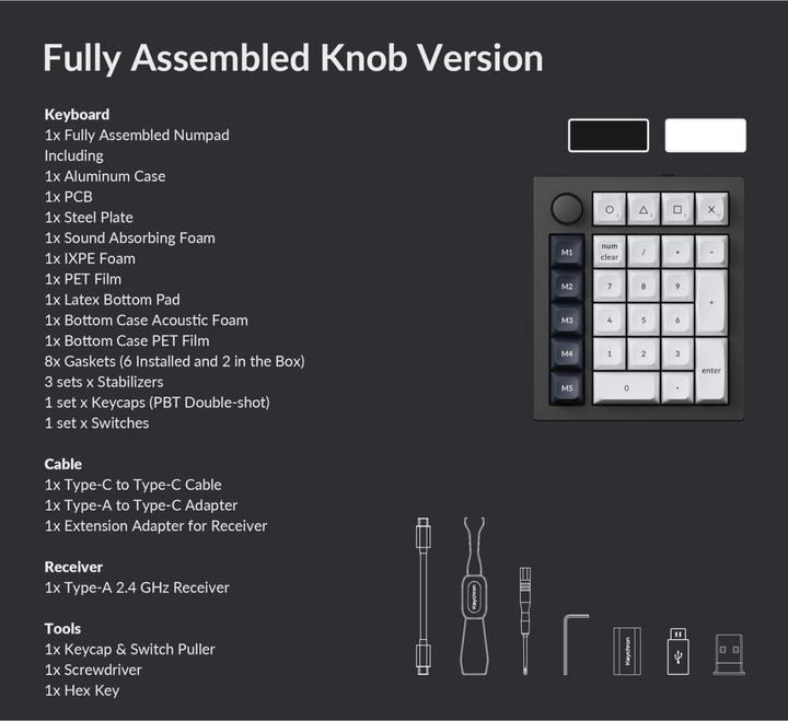 Actual product image Keychron Q0 Max (Numeric keypad, Cable)