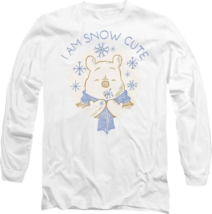 Actual product image Winnie the Pooh Unisex Adult I Am Snow Cute T-Shirt (XL)