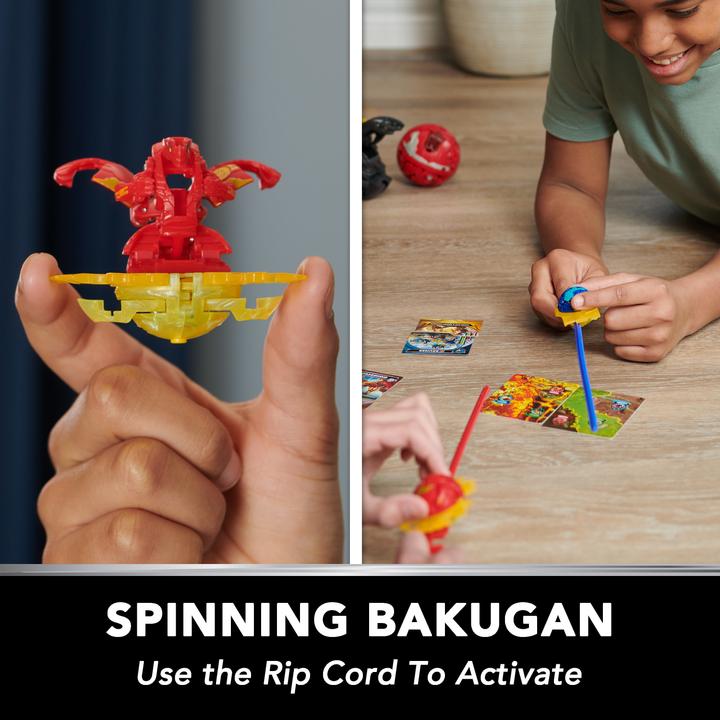 Actual product image Spin Master Bakugan 2023 Starter Pack with 3 Bakugan (incl. 1 Special Attack Dragonoid, 2 Core Balls (Nillious