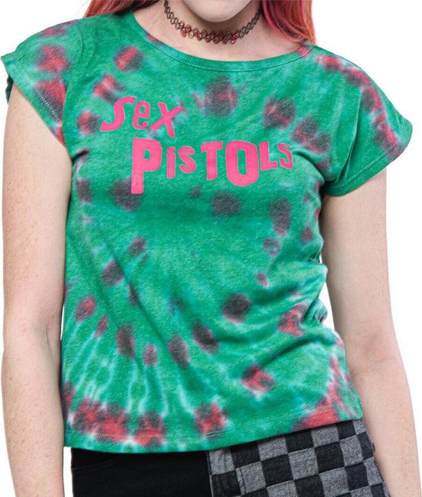 Produktbild Sex Pistols Womens/Ladies Logo Tie Dye Crop Top (S)