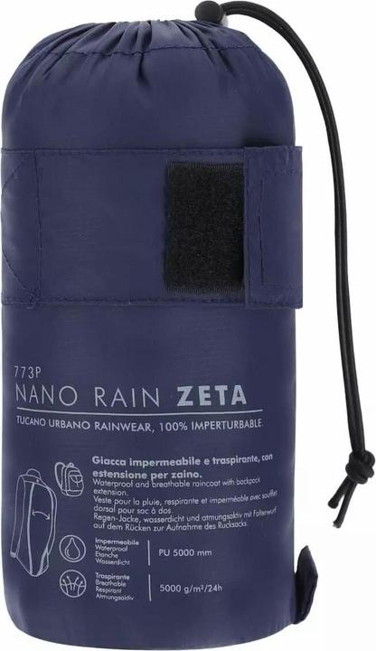 Image du produit Tucano Urbano TU Nano Veste anti-pluie Zeta unisex bleu M (Hommes, Femmes, M)
