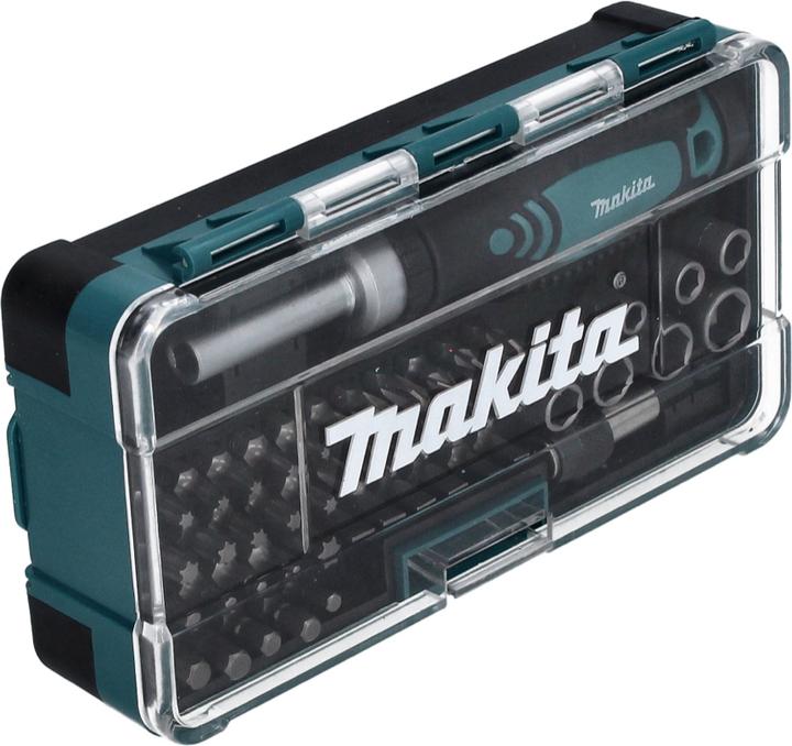 Produktbild Makita Ratschen und Bit-Set (Innensechsrund TX M10, Innensechsrund TX M15, Innensechsrund TX M20, Innensechsrund TX M30, Kreuz Phillips PH M1, Kreuz Phillips PH M2, Kreuz Pozidriv PZ M1, Kreuz Pozidriv PZ M2, Kreuz Phillips PH M3, Innensechsrund TX M40)