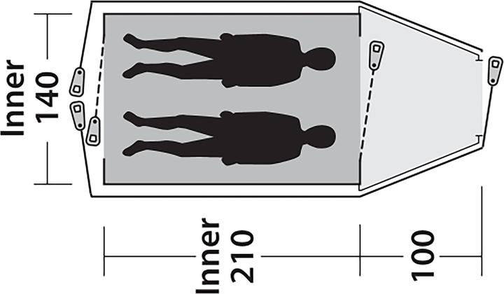 Actual product image Outwell Cloud 2 (Dome tent, 4.40 kg, 2 persons)