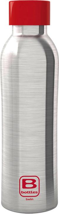 Bugatti B bottle steel brush mit rotem Deckel Twin 500 ml doppelwandig / 500 ml (0.50 l)
