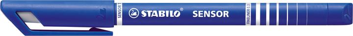 Produktbild STABILO SENSOR F Finliner mit gefederter Spitzer (Blau, 1 x)