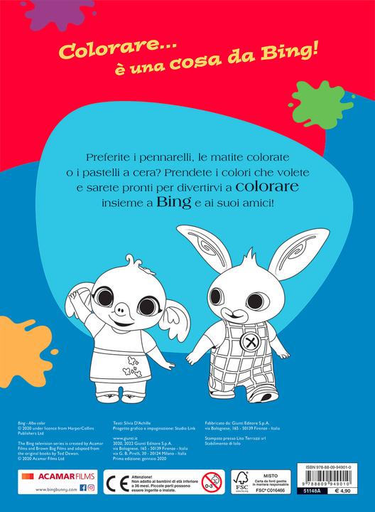 Actual product image Bing. Colore Albo (Italian)