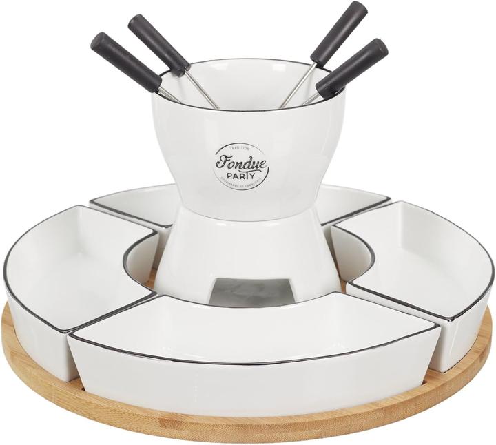 Cook Concept fondue box support bamboo cupx4 and p4