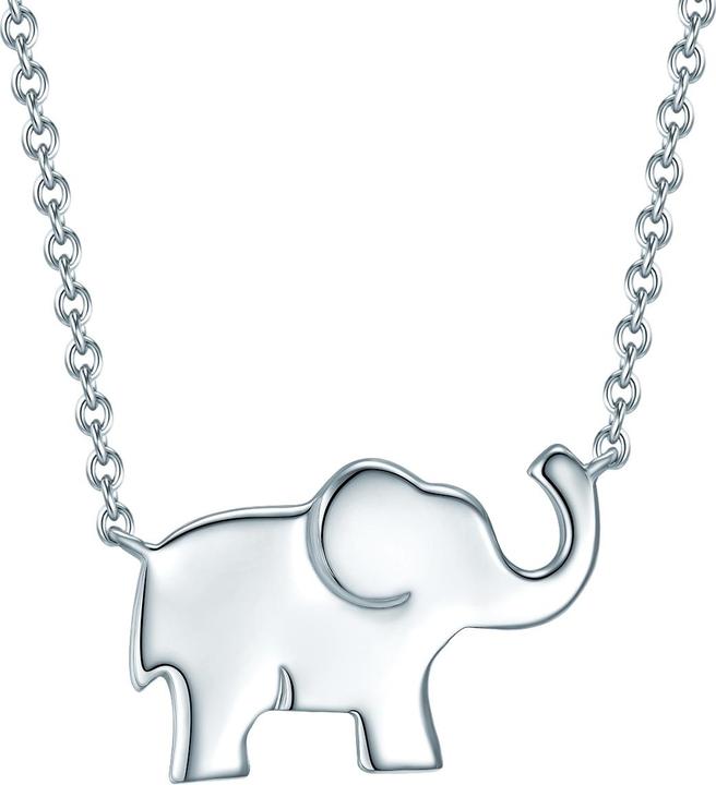 Rafaela Donata Damen Elefant Sterling Silber Silber 40,0 cm Basiskette + 5,0 cm Verlängerung - 33770 (Sterling Silber, 40 - 45 cm)