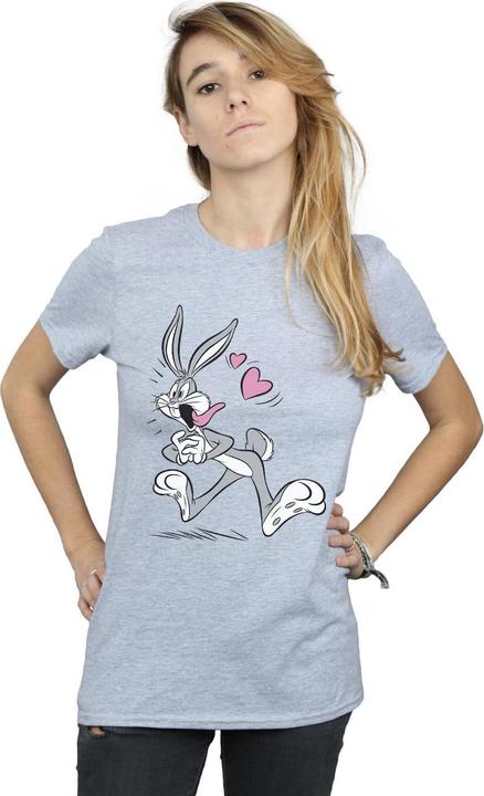 Actual product image Looney Tunes Womens/Ladies Bugs Bunny In Love Cotton Boyfriend T-Shirt (L)