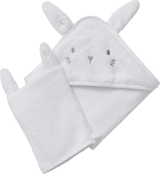 chat rose ou nounours gris, Lapin blanc