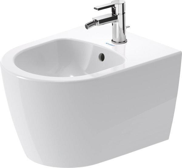 Image du produit Duravit Bidet suspendu ME by Starck COMPACT m ÜL m HLB 370x480mm 1 HL we sdm WG