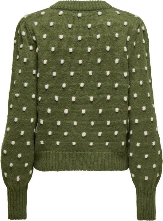 Immagine prodotto JdY Vestibilità regolare Collo alto Polsini lunghi Maniche a sbuffo Pullover Maglione in maglia (XXL)