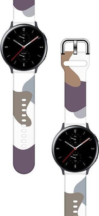 Immagine prodotto Hurtel Cinturino Moro Band per Samsung Galaxy Watch 46 mm Silicone Strap Watch Bracelet Pattern 9 (Materiale sintetico)