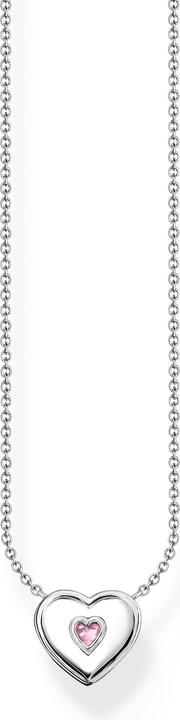 Immagine prodotto Thomas Sabo Collana cuore con pietra rosa argento (Argento 925, Smalto, 40 - 45 cm)