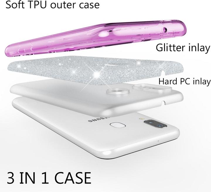 Actual product image Nalia glitter cover (Samsung Galaxy A40)
