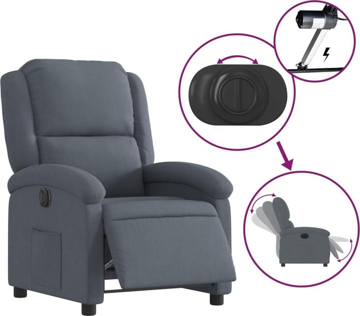 Produktbild VidaXL Relaxsessel Elektrisch Samt