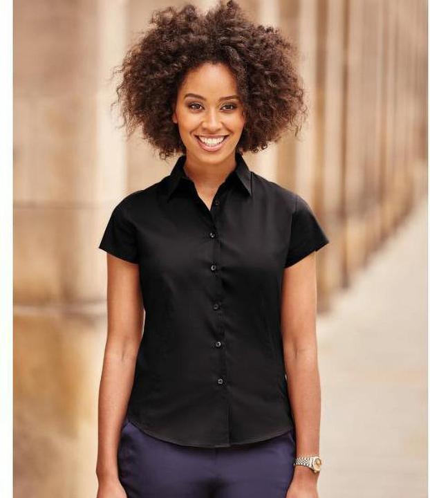 Produktbild Russell Collection Easy Care Bluse Kurzarm (XS)