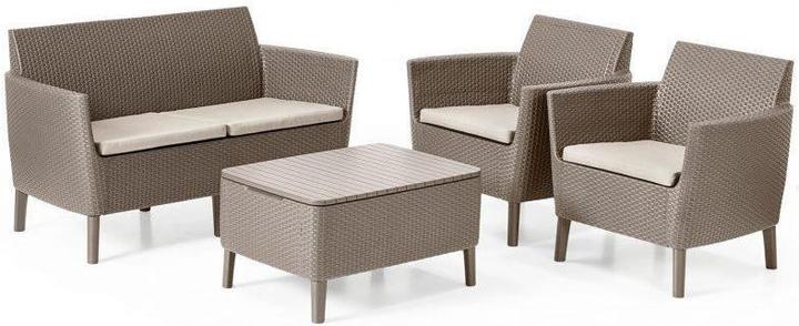 Produktbild Allibert Loungeset Salemo cappuccino, 4 Sitzplätze