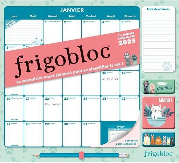 Immagine prodotto Frigobloc: da gennaio a dicembre 2025 (Francese)