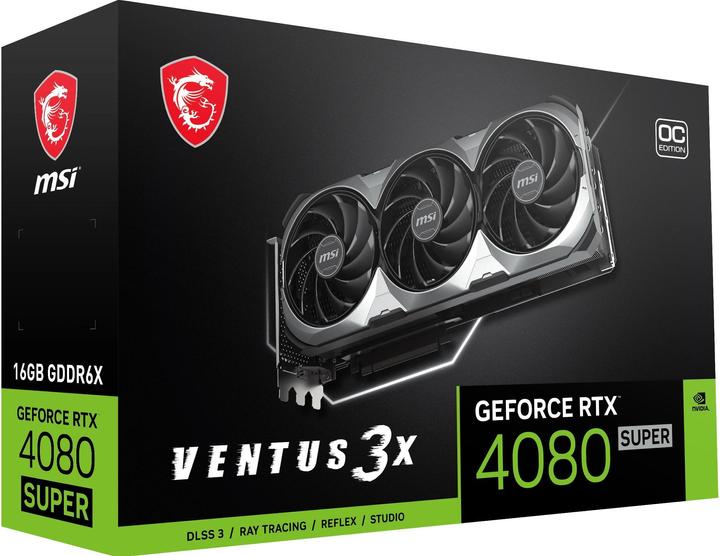 Actual product image MSI GeForce RTX 4080 SUPER VENTUS 3X OC (16 GB)