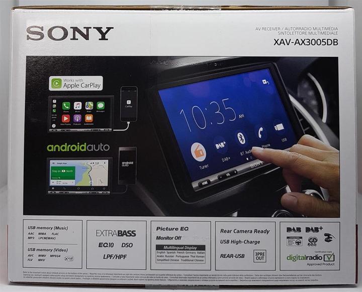 Actual product image Sony XAV-AX3005DB (Android car, Apple Carplay)