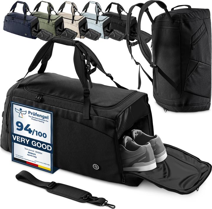 Actual product image BeMaxx Sports Training Bag, 60L, Black (60 l)