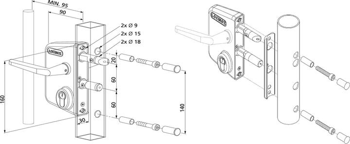 Immagine prodotto Locinox Serratura per cancello da giardino (1 pz.)