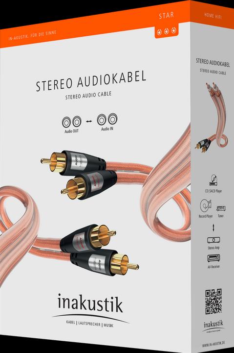 Actual product image Inakustik STAR Stereo RCA (1.50 m, Cinch)