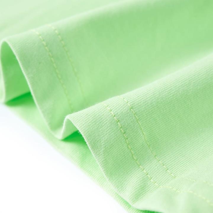 Immagine prodotto VidaXL T-shirt per bambini verde lime 104,Materiale: 100 % cotone,Colore (104)