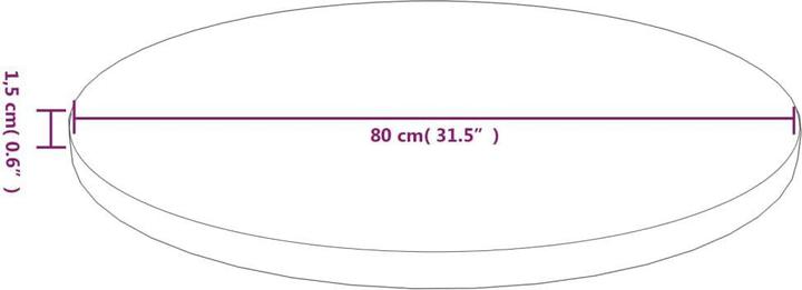 Produktbild VidaXL Jobina (80 x 80 x 1.5 cm)