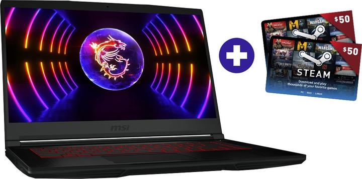 Productafbeelding MSI GF63 Thin 12VE-030 (15.60", Intel Core i5-12450H, 16 GB, 512 GB, NL)