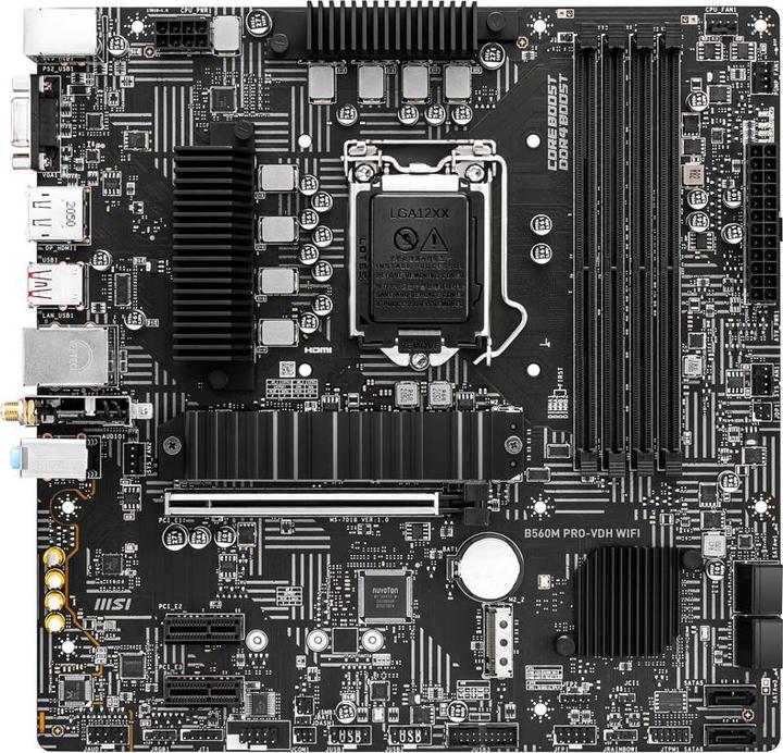 Produktbild MSI B560M PRO-VDH WIFI (LGA 1200, Intel B560, mATX)