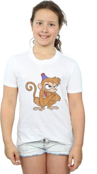 Actual product image Disney Girls Aladdin Classic Angry Abu Cotton T-Shirt (140, 146)