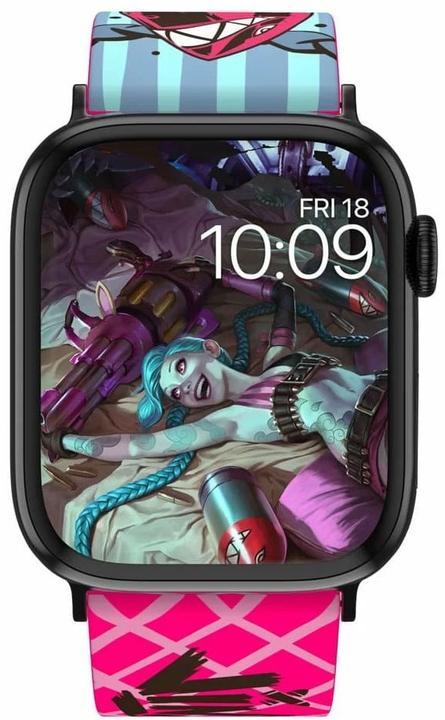 Image du produit Moby Fox League of Legends bracelet pour smartwatch Jinx (22 mm, Acier inoxydable, Silicone, 3, 4, Apple Watch Series 1)