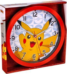 Immagine prodotto Accutime Orologio da parete per bambini Pikachu (rosso, giallo), orologio analogico rotondo con design