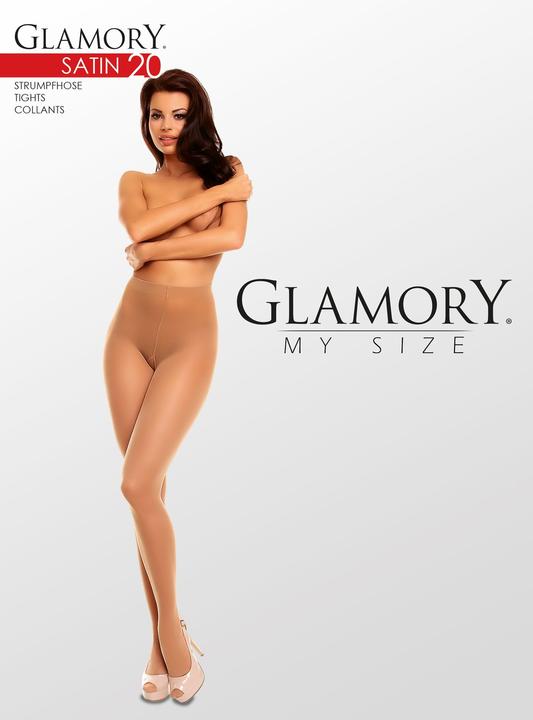 Image du produit Glamory Satin 20 Collant, couleur make-up, taille 60-62 (20 DEN, 60 - 62)