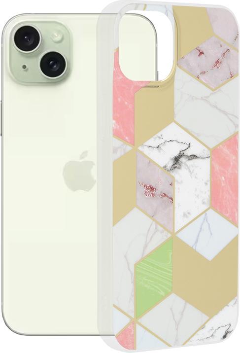 Produktbild Techsuit - Marble Series - iPhone 15 Plus - Purple Hex (Apple iPhone 15 Plus)