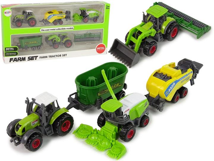 Produktbild Lean Toys Set mit 6 landwirtschaftlichen Fahrzeugen