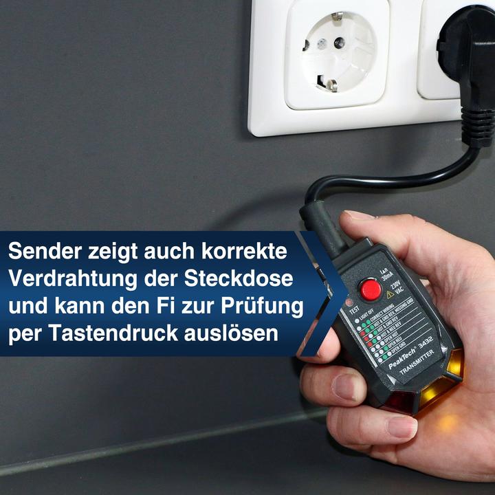 Actual product image Peaktech P 3432 Line locator / circuit detector