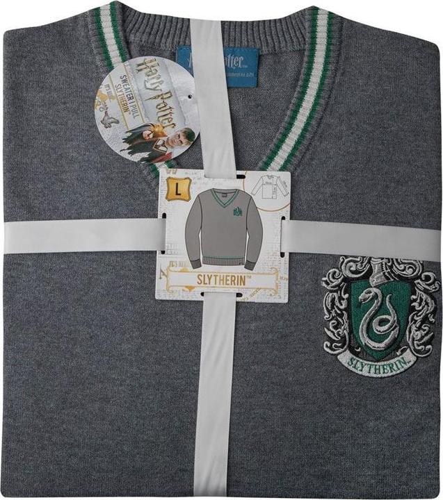 Image du produit Cinereplicas Harry Potter - Serpentard - Pull gris tricoté - Large (L)