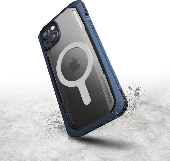 Produktbild X-Doria Raptic Secure Case für iPhone 14 mit gepanzerter MagSafe-Hülle in Blau (Apple iPhone 14)