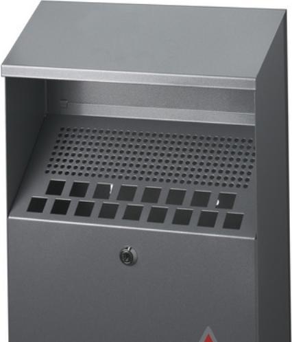Actual product image Durable Ashtray, wall mounted, 4 l