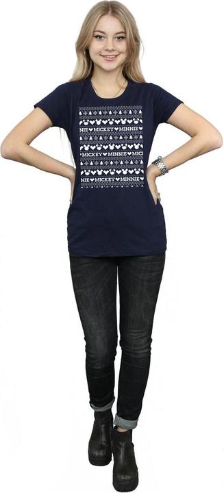 Produktbild Disney Mickey And Minnie Christmas Fair Isle TShirt (M)