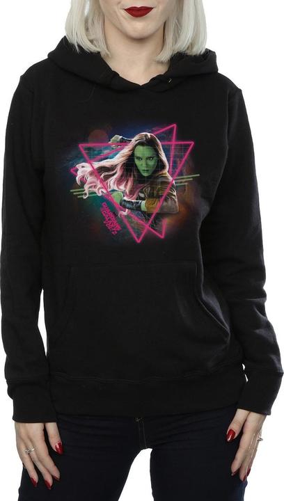Actual product image Womens/Ladies Guardians Of The Galaxy Neon Gamora Hoodie (S)