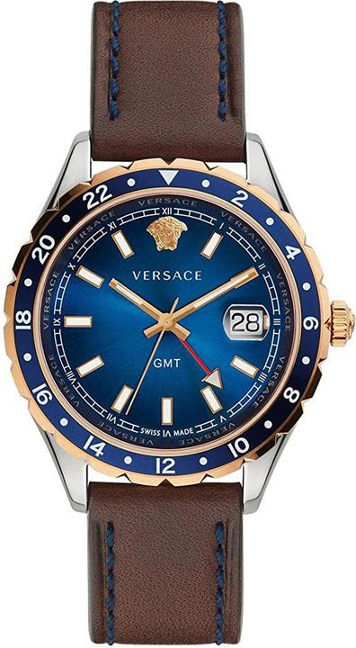 Produktbild Versace V11080017 Hellenyium GMT heren horloge (Swiss Made, 42 mm)